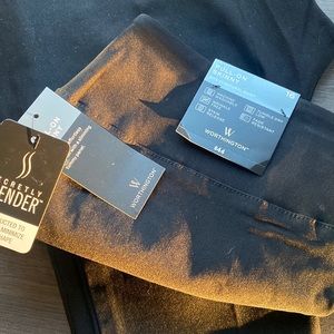 Worthington Pull-on skinny black dress pants